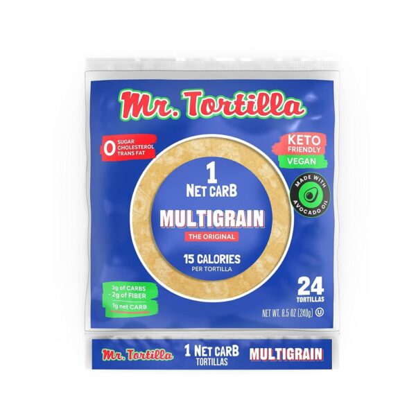 Mr. Tortilla 1 Net Carb Tortilla Wraps (24 Tortillas)